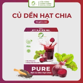 Bột củ dền hạt chia - Pure Eherbal - Tăng sức khoẻ - Tặng kèm bình