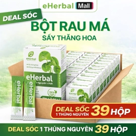 Deal sốc 1 Thùng Bột rau má Eherbal Sấy thăng hoa 39 hộp