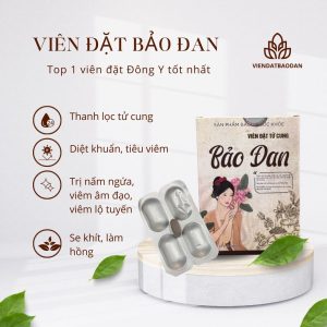 Viên đặt đông y giảm triệu chứng viêm âm đạo