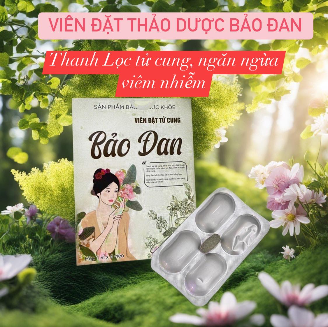 viên đặt trị huyết trắng vón cục
