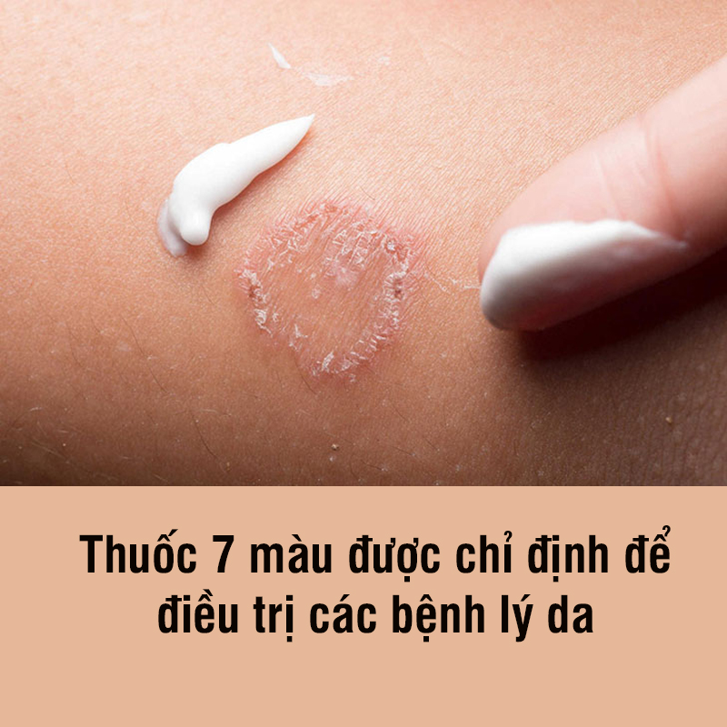 Thuốc 7 màu được chỉ định để điều trị các bệnh lý da