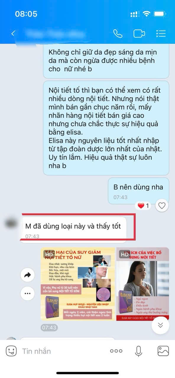 Phản hồi khách hàng elisa hlp